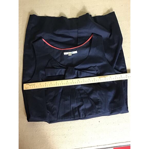 Boden Women Cotton Sleeveless Bow Shift Dress Women's Size 10 Blue - Picture 7 of 11